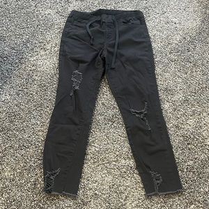 black/grey jeans